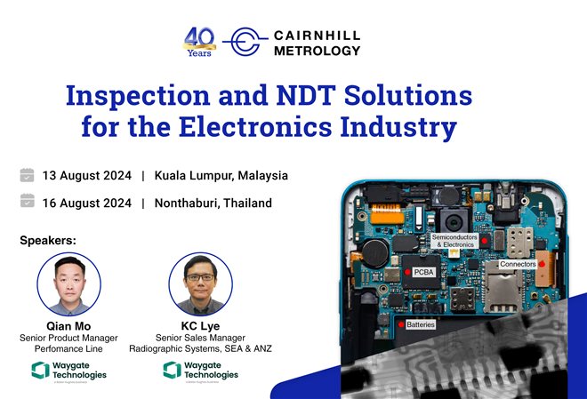 Inspection and NDT Solutions for the Electronics Industry